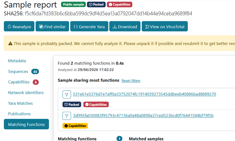 EXALYZE Similarity search